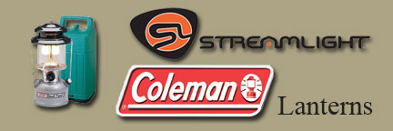 Lanterns by Coleman, Streamlight and others